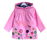 Pink Floral Rain Proof Jacket