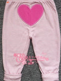 Pink Heart Casual Pants