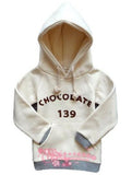 Cream Tracksuit Top with text on front